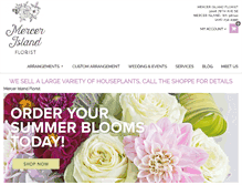 Tablet Screenshot of mercerislandflorist.com